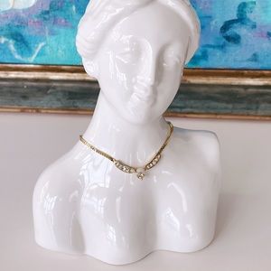 Vintage Gold Opal Pendent Necklace